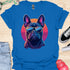 Retro Frenchie with Sunglasses - V1 - Retro One T-Shirt